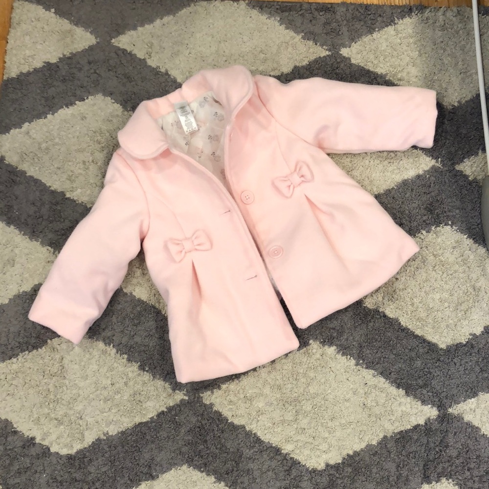 Little Me 18 months pink pea coat.